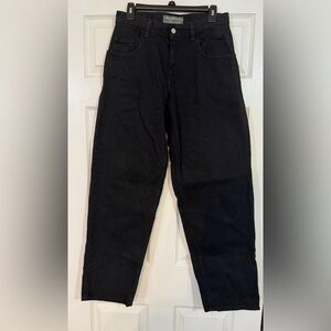 VTG Levi's Silver Tab Jeans Mens 29Wx 32L Black Loose Baggy Hip Hop Boot